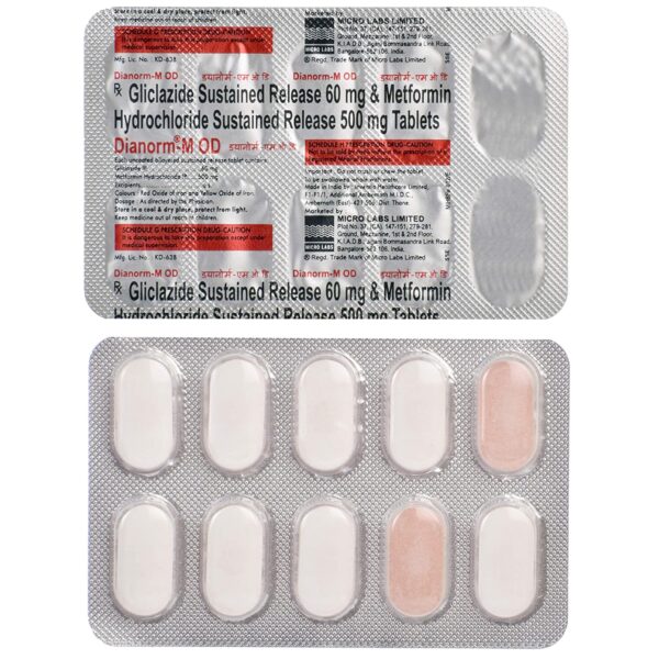 DIANORM M OD 500MG TAB 10`S