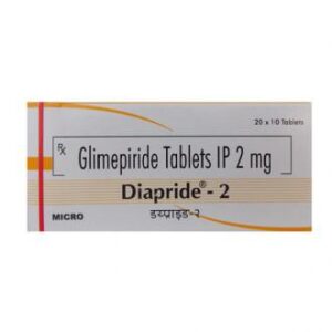 DIAPRIDE 2MG TAB 30`S
