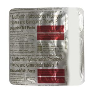 DIAPRIDE M 1MG FORTE TAB 10`S