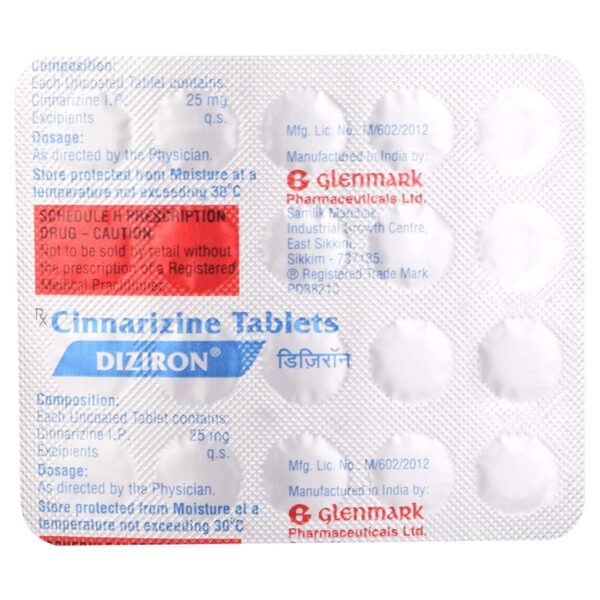 DIZIRON 25MG TAB 20`S