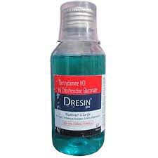 DRESIN BOTTLE OF 100ML MOUTHWASH AND GARGLE