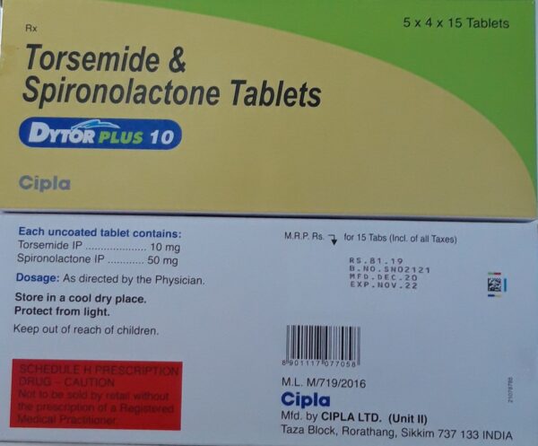 DYTOR PLUS 10MG TAB 15`S