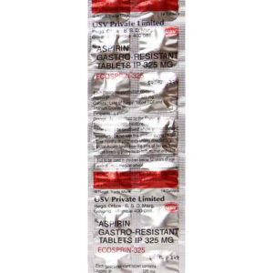 ECOSPRIN 325MG TAB 14`S