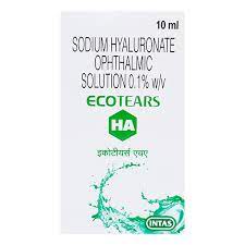 ECOTEARS HA BOTTLE OF 10ML OPHTHALMIC SOLUTION