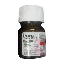 ELTROXIN 25MCG BOTTLE OF 120 TABLETS