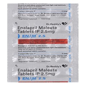 ENAM 2.5MG TAB 15`S
