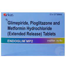 ENDOGLIM MP 2MG STRIP OF 15 TABLETS
