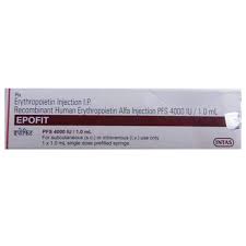 EPOFIT 4000IU PRE FILLED SYRINGE OF 1ML SOLUTION FOR INJECTION