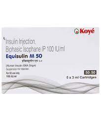 EQUISULIN M 50 CARTRIDGES 3ML