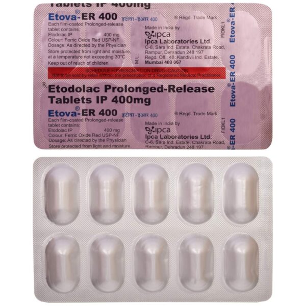 ETOVA ER 400MG TAB 10`S
