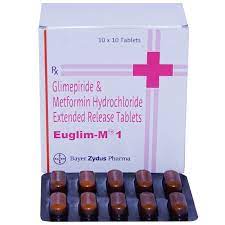 EUGLIM M 1MG TAB 10`S