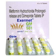 EXERMET GM 501MG STRIP OF 15 TABLETS