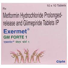 EXERMET GM FORTE 1MG STRIP OF 10 TABLETS