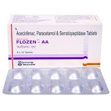 FLOZEN AA STRIP OF 10 TABLETS