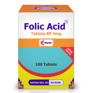EMZOR FOLIC ACID*100