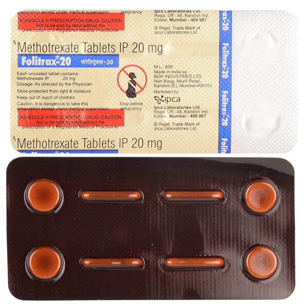 FOLITRAX 20MG TAB 4`S