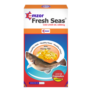 Emzor Fresh Seas Cod Liver Oil Capsules 1000mg
