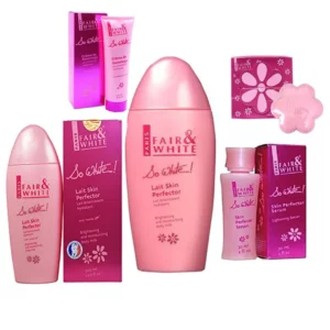 Fair and White So White Product Set ? (Soap, Bath, Lotion, Oil And Serum)