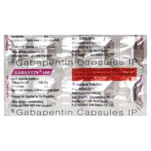 GABANTIN 100MG CAP 10`S
