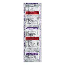 GABANTIP AT 300MG STRIP OF 10 TABLETS