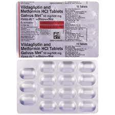 GALVUS MET 50/500MG STRIP OF 15 TABLETS