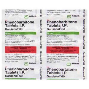 GARDENAL 60MG TAB 30`S