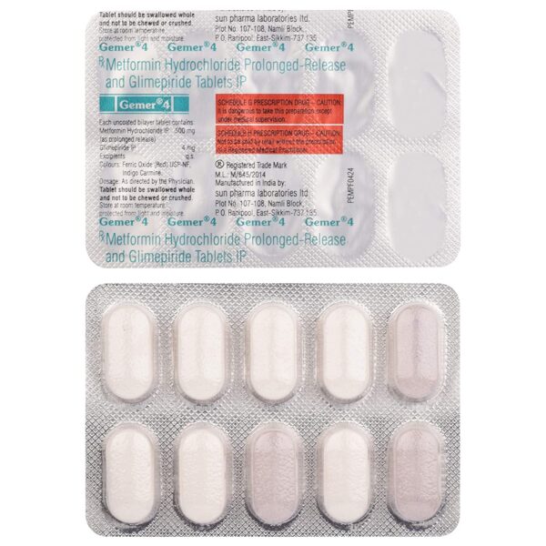 GEMER 4MG TAB 10`S