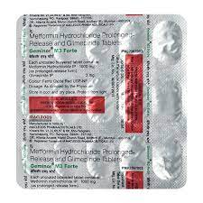 GEMINOR M 3MG FORTE STRIP OF 15 TABLETS