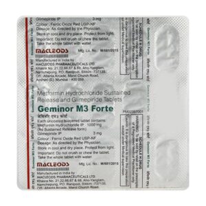 GEMINOR M 3MG FORTE TAB 15`S