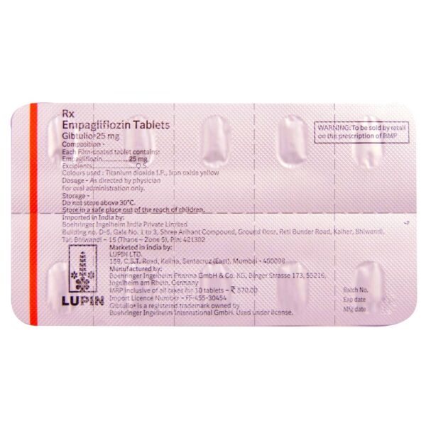 GIBTULIO 25MG TAB 10`S