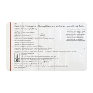 GIBTULIO MET 12.5MG/1000MG TAB 10`S