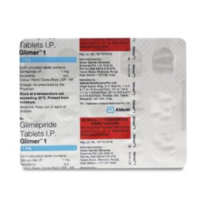 GLIMER 1MG TAB 15`S