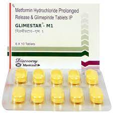 GLIMESTAR M 1MG STRIP OF 10 TABLETS