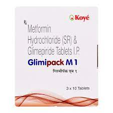 GLIMIPACK M 1 STRIP OF 10 TABLETS