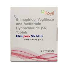 GLIMIPACK MV 1/0.3MG TABLETS 10?S