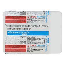 GLIMIPREX MF FORTE 3/1000MG STRIP OF 10 TABLETS