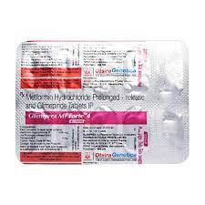 GLIMIPREX MF FORTE 4/1000MG STRIP OF 10 TABLETS