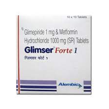 GLIMSER FORTE 1MG TAB 15`S