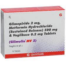 GLIMULIN MV 2MG STRIP OF 10 TABLETS