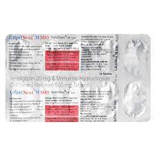GLIPTINEXT M 500MG STRIP OF 10 TABLETS