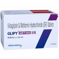 GLIPY MET 500MG SR STRIP OF 10 TABLETS