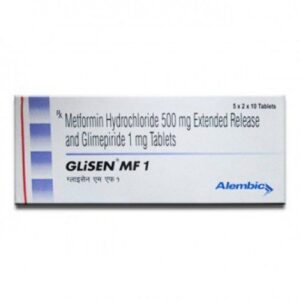GLISEN-MF 1MG TAB 15`S