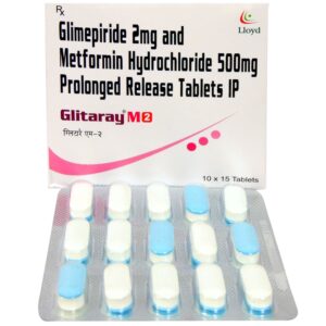 GLITARAY M 2MG TAB 15`S