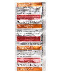 GLUCOBAY 25MG STRIP OF 10 TABLETS