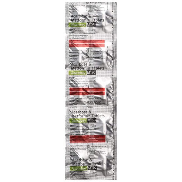 GLUCOBAY M 50MG TAB 10`S