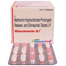 GLUCONORM G 1MG STRIP OF 15 TABLETS