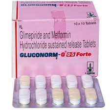 GLUCONORM G FORTE 0.5MG STRIP OF 15 TABLETS