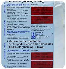 GLUCONORM G3 FORTE TAB 15`S