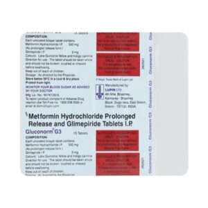 GLUCONORM G3 TAB 15`S