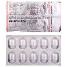 GLUCOWISE M PLUS 20/1000MG STRIP OF 10 TABLETS